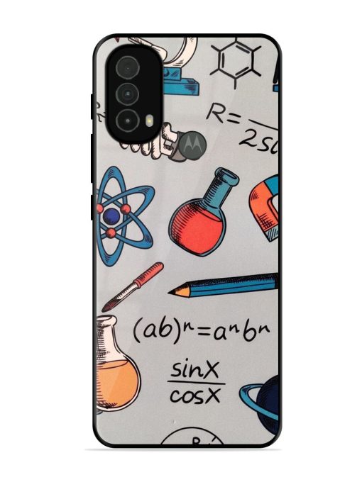 Science Doodle Glossy Soft Edge Case for Motorola Moto E40 Chachhi