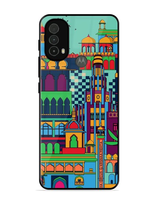 Indian Tapestry Glossy Soft Edge Case for Motorola Moto E40 Chachhi