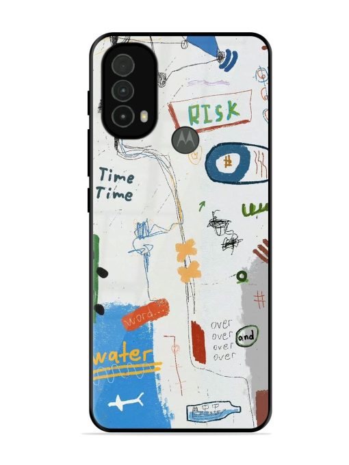 Mind Map Madness Glossy Soft Edge Case for Motorola Moto E40 Chachhi