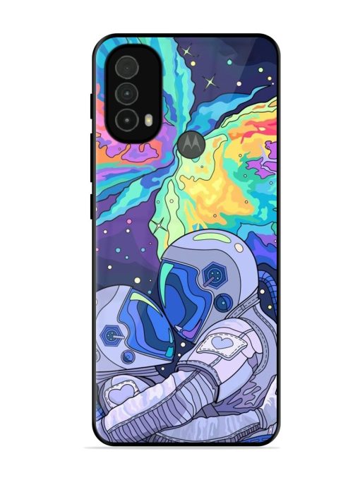 Cosmic Love Glossy Soft Edge Case for Motorola Moto E40 Chachhi