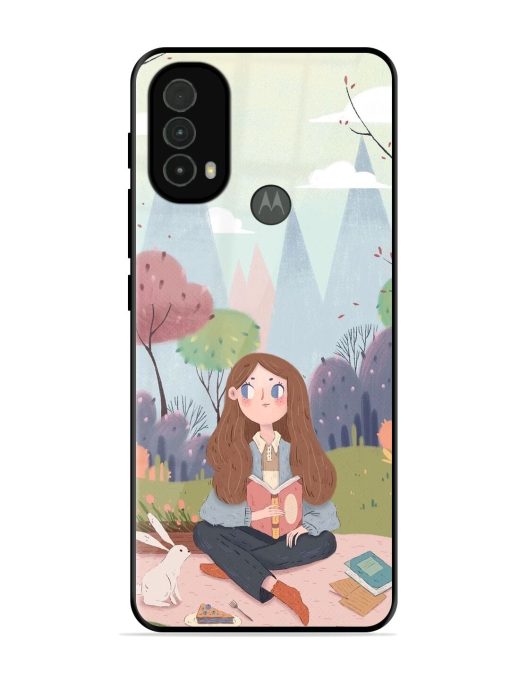 The Bookish Escape Glossy Soft Edge Case for Motorola Moto E40