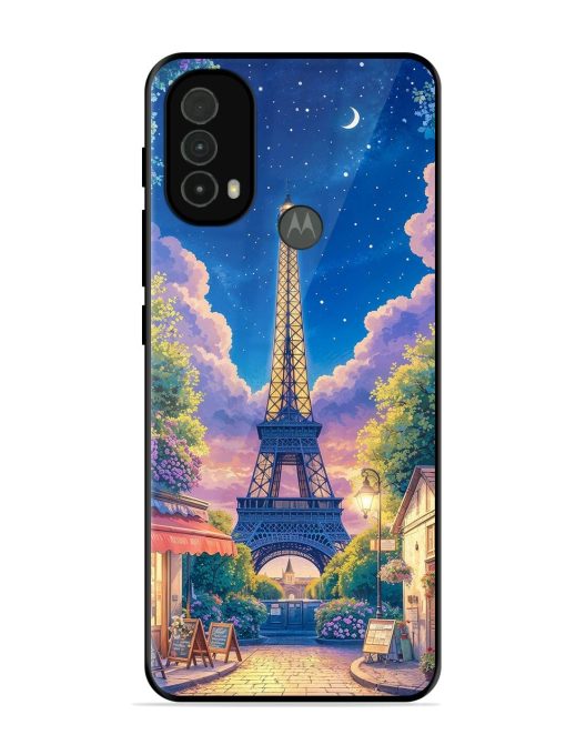 Twilight In Paris Glossy Soft Edge Case for Motorola Moto E40 Chachhi