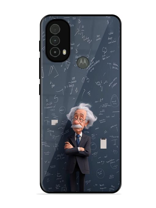 Albert Einstein Glossy Soft Edge Case for Motorola Moto E40 Chachhi