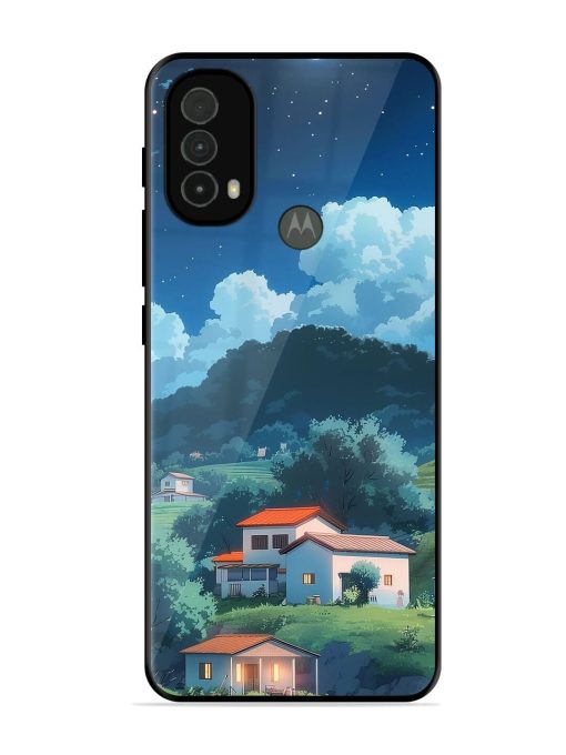 Peaceful Nightscape Glossy Soft Edge Case for Motorola Moto E40