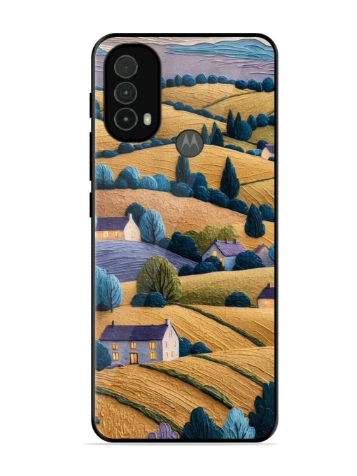 Rolling Hilltop Haven Glossy Soft Edge Case for Motorola Moto E40 Chachhi