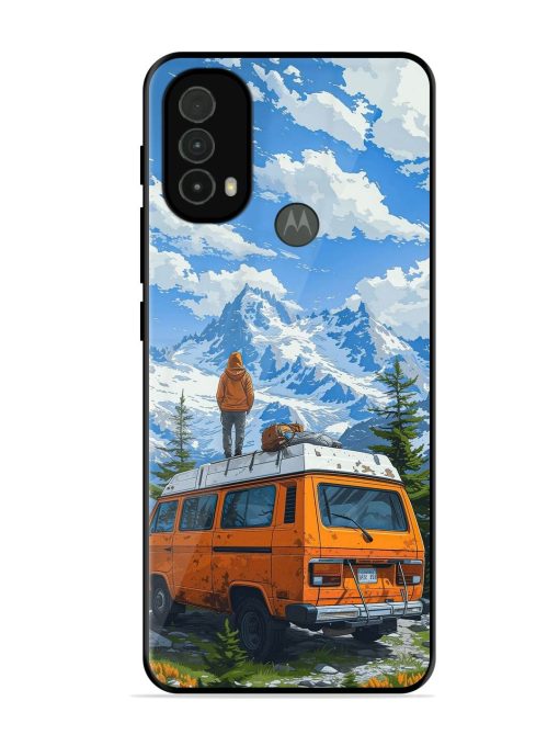 Mountaintop Solitude Glossy Soft Edge Case for Motorola Moto E40