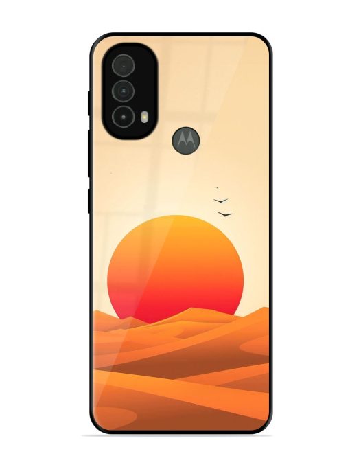 Desert Sunset Glossy Soft Edge Case for Motorola Moto E40 Chachhi