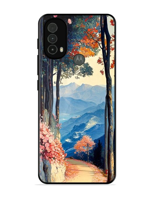 Mountainside Serenity Glossy Soft Edge Case for Motorola Moto E40 Chachhi