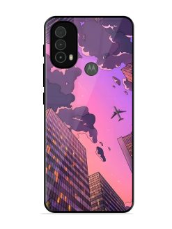 Urban Twilight Glossy Soft Edge Case for Motorola Moto E40