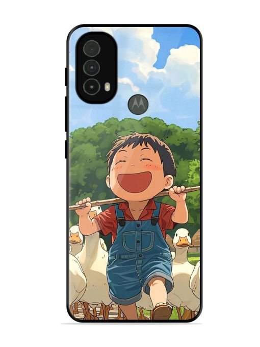 Duck Parade Glossy Soft Edge Case for Motorola Moto E40
