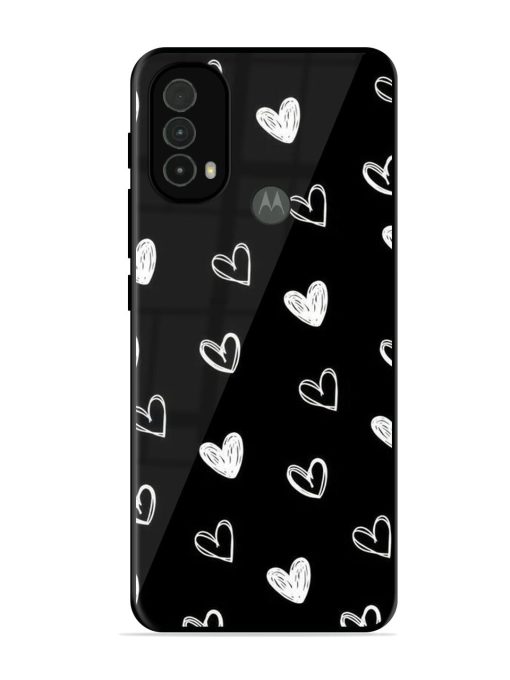 Scattered Hearts Glossy Soft Edge Case for Motorola Moto E40