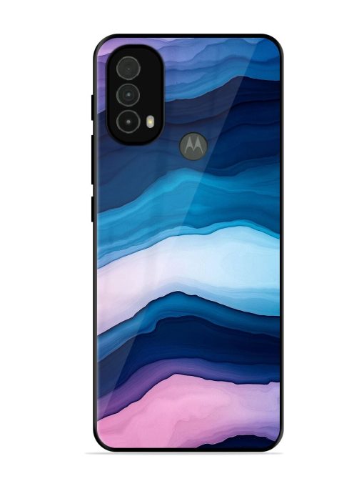 Oceanic Layers Glossy Soft Edge Case for Motorola Moto E40