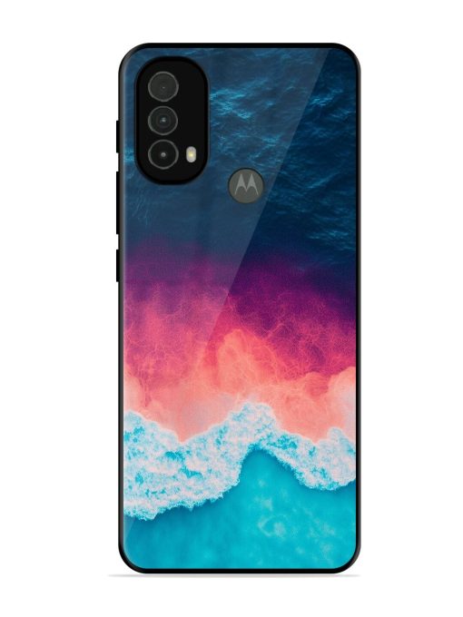 Where The Ocean Meets The Sky Glossy Soft Edge Case for Motorola Moto E40