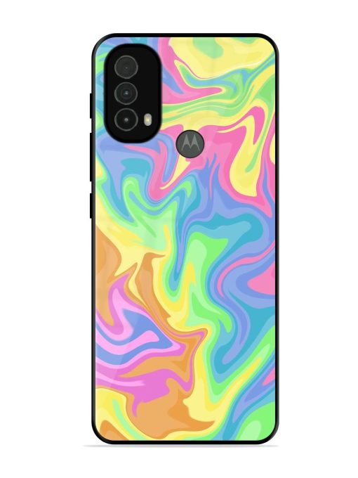 Whimsical Swirl Glossy Soft Edge Case for Motorola Moto E40