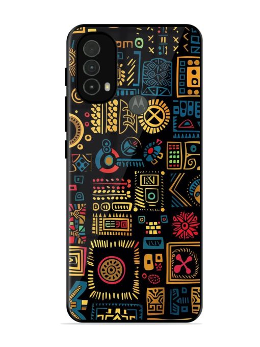 Tribal Tapestry Glossy Soft Edge Case for Motorola Moto E40 Chachhi