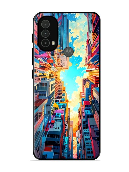 Skyward City Glossy Soft Edge Case for Motorola Moto E40