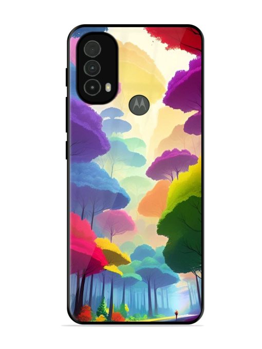 Rainbow Road Glossy Soft Edge Case for Motorola Moto E40