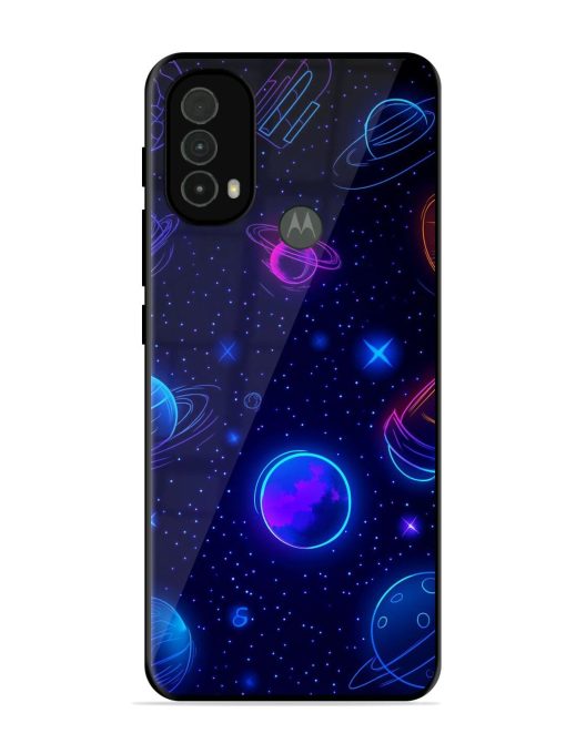 Neon Cosmos Glossy Soft Edge Case for Motorola Moto E40