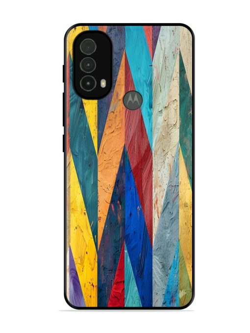 Abstract Tapestry Glossy Soft Edge Case for Motorola Moto E40 Chachhi