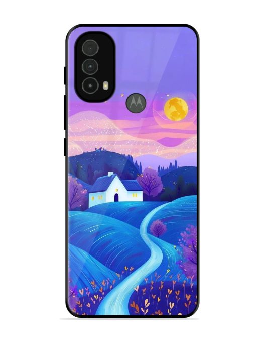 Moonlit Meadow Glossy Soft Edge Case for Motorola Moto E40 Chachhi