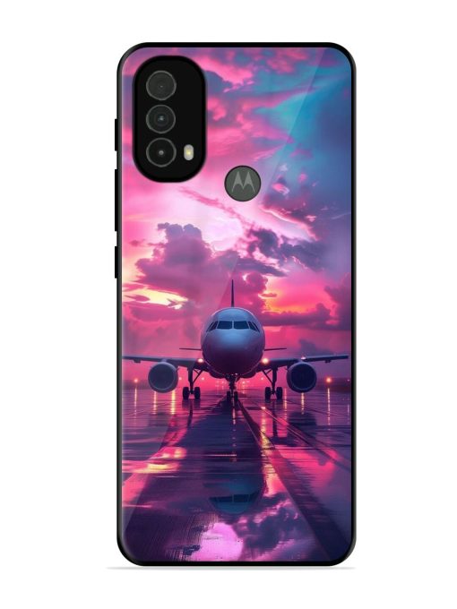 Neon Runway Glossy Soft Edge Case for Motorola Moto E40