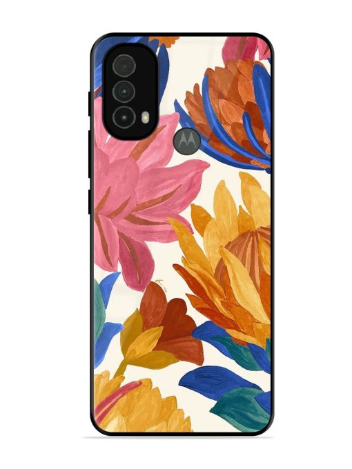 Blooming Tapestry Glossy Soft Edge Case for Motorola Moto E40 Chachhi