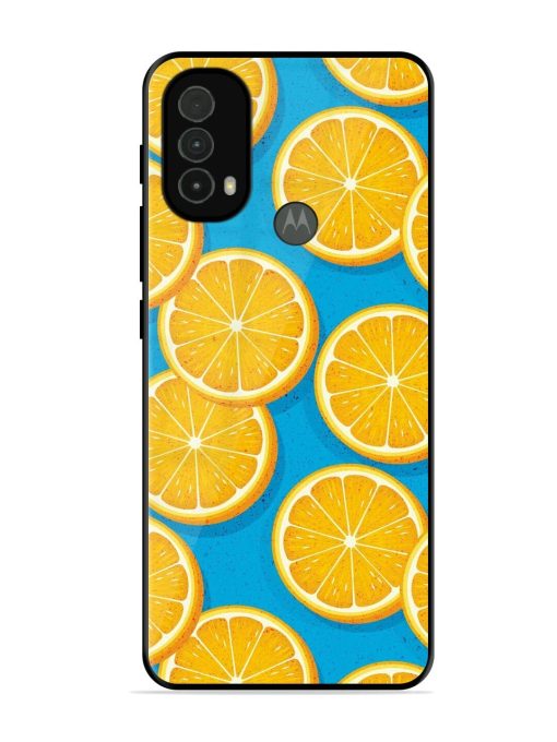 Citrus Symphony Glossy Soft Edge Case for Motorola Moto E40 Chachhi