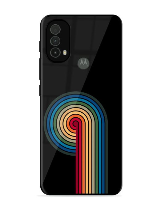 Rainbow Ripple Glossy Soft Edge Case for Motorola Moto E40