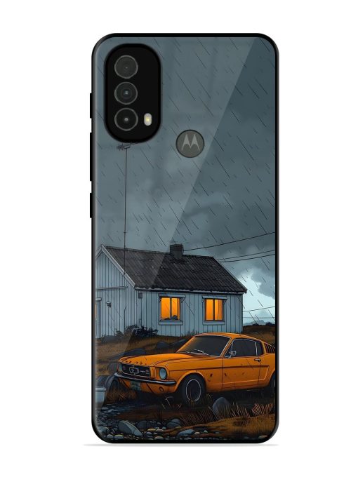 Rainy Day Retreat Glossy Soft Edge Case for Motorola Moto E40 Chachhi