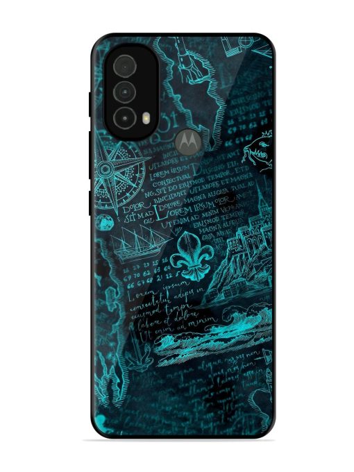 Nautical Notebook Glossy Soft Edge Case for Motorola Moto E40