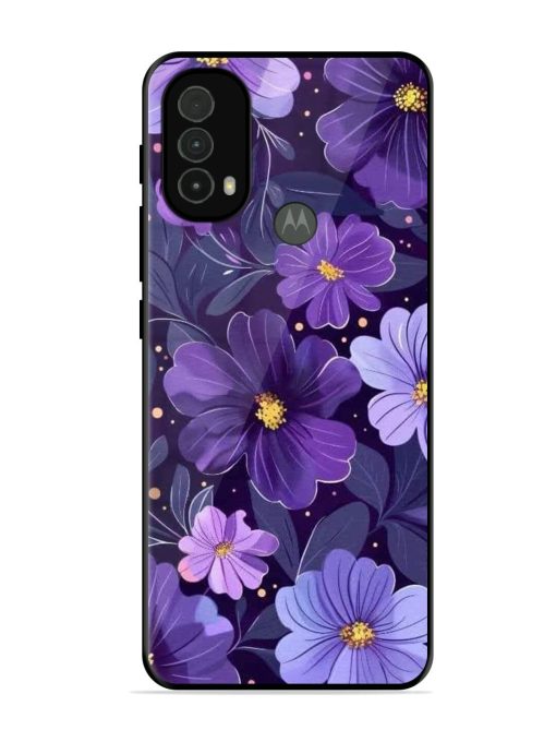 Purple Paradise Glossy Soft Edge Case for Motorola Moto E40