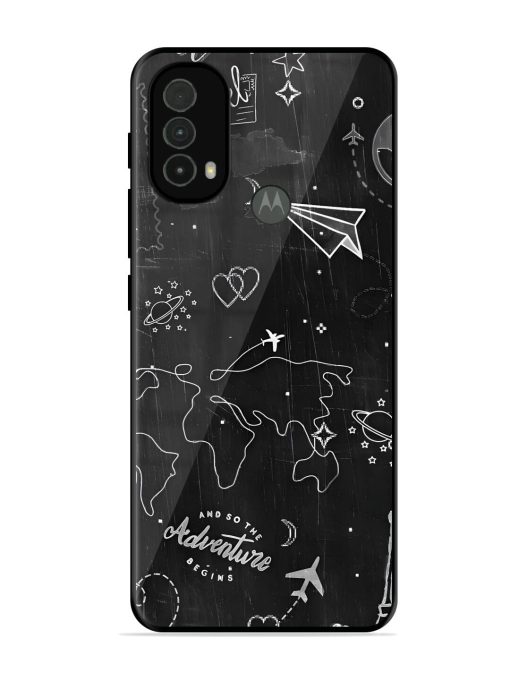 Wanderlust Sketchbook Glossy Soft Edge Case for Motorola Moto E40 Chachhi