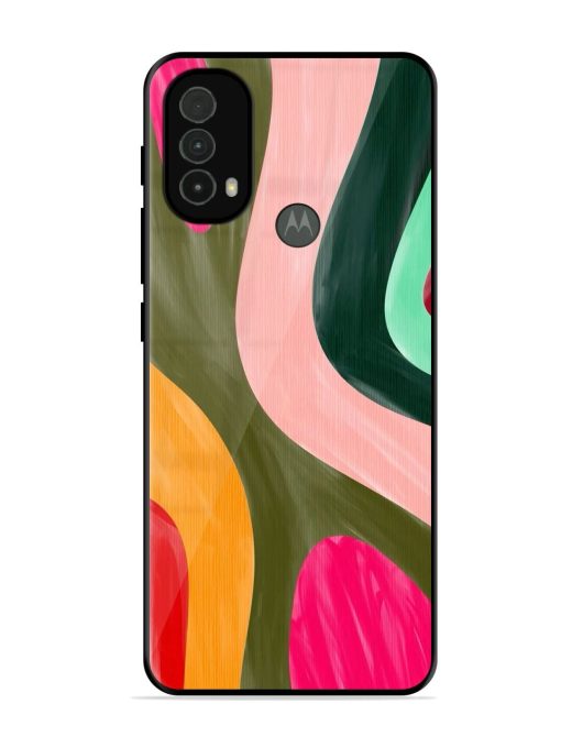 Wavy Wonderland Glossy Soft Edge Case for Motorola Moto E40