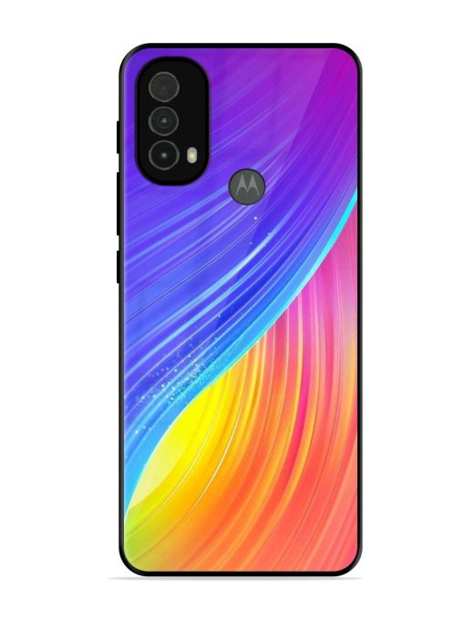 Neon Swirl Glossy Soft Edge Case for Motorola Moto E40