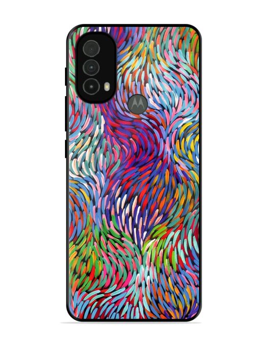 Vibrant Waves Glossy Soft Edge Case for Motorola Moto E40