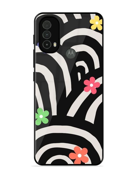 Rainbow Arcs Glossy Soft Edge Case for Motorola Moto E40