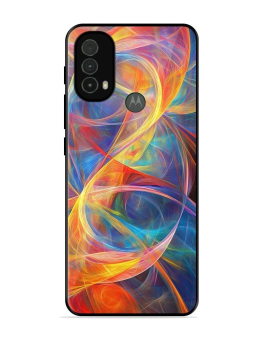 Cosmic Currents Glossy Soft Edge Case for Motorola Moto E40 Chachhi