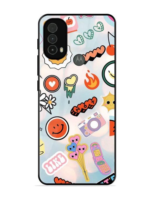 Cheerful Glossy Soft Edge Case for Motorola Moto E40