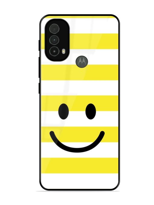 Smiling Stripes Glossy Soft Edge Case for Motorola Moto E40 Chachhi