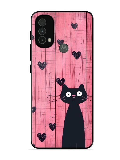 Feline Valentine'S Day Glossy Soft Edge Case for Motorola Moto E40 Chachhi