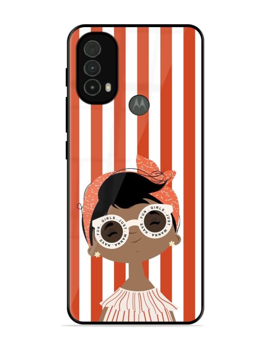 Girls Just Wanna Have Fun Glossy Soft Edge Case for Motorola Moto E40 Chachhi