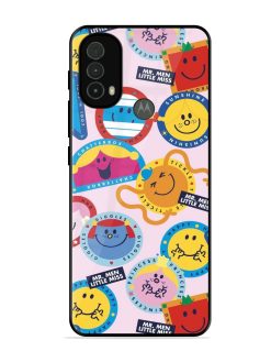 Whimsical Mr. Men & Little Miss Glossy Soft Edge Case for Motorola Moto E40