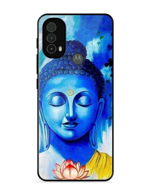 Serene Buddha With Lotus Glossy Soft Edge Case for Motorola Moto E40