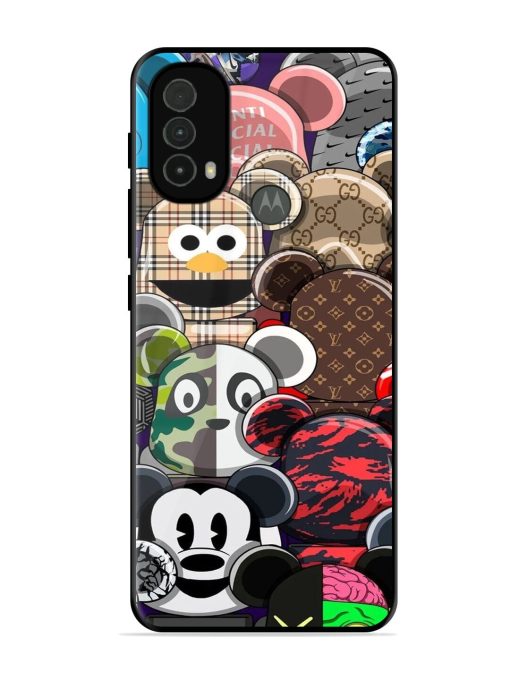 Streetwear Bearbrick Extravaganza Glossy Soft Edge Case for Motorola Moto E40