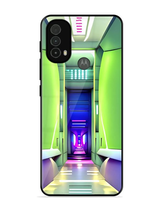 Neon Corridor Glossy Soft Edge Case for Motorola Moto E40 Chachhi