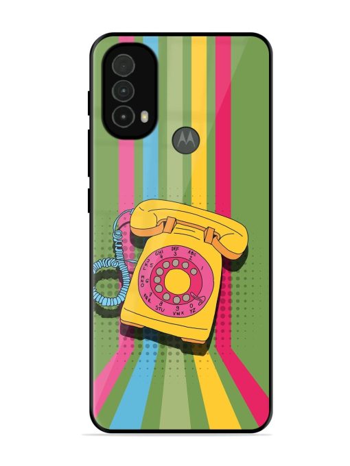 Retro Dialer Glossy Soft Edge Case for Motorola Moto E40 Chachhi