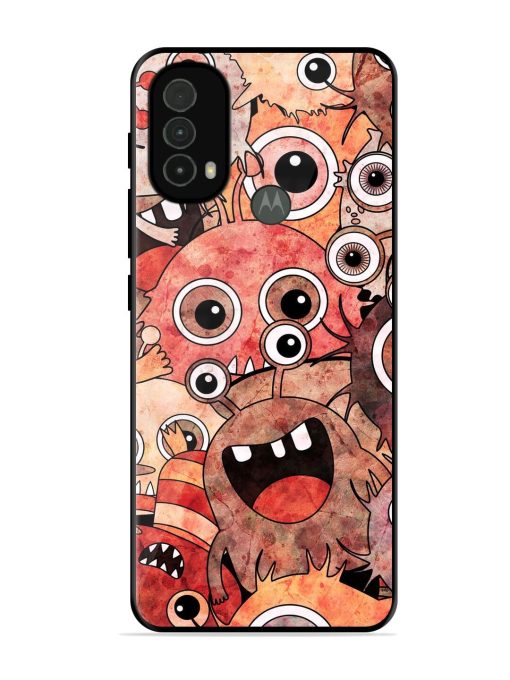 Monster Mash Glossy Soft Edge Case for Motorola Moto E40 Chachhi