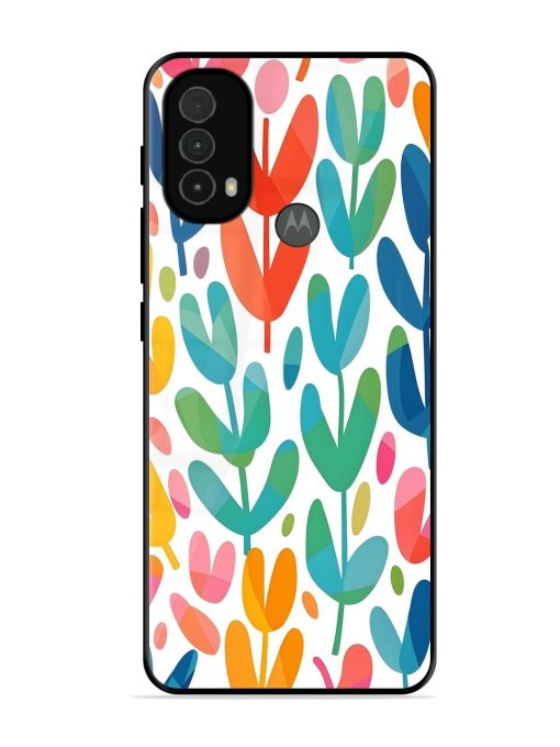 Rainbow Of Blooms Glossy Soft Edge Case for Motorola Moto E40