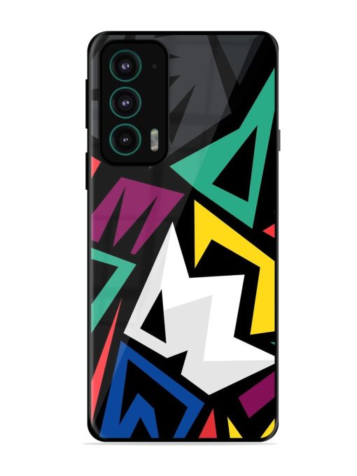 Chaotic Geometry Glossy Soft Edge Case for Motorola Moto Edge 20 Chachhi