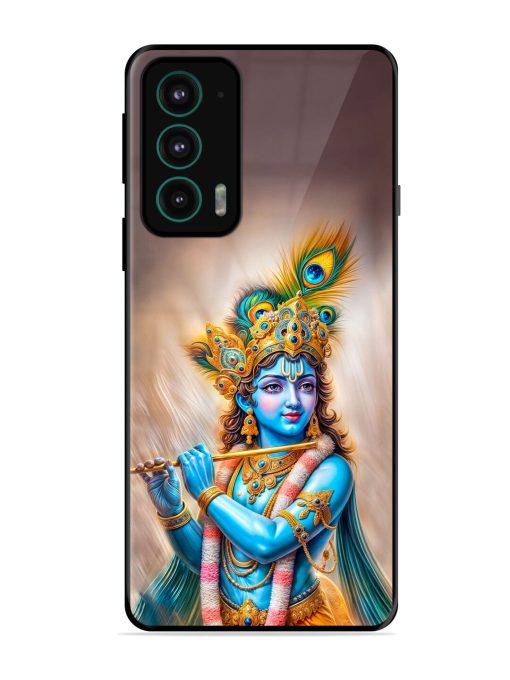 Divine Krishna Glossy Soft Edge Case for Motorola Moto Edge 20 Chachhi